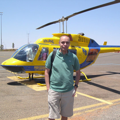 Helicopter tour, Uluru (Ayers Rock), Australia, 26.10.2003