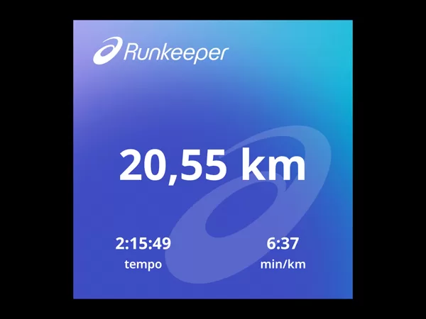 Run 20km | 26.11.2023 | 20,55km | 02:15:49 | 06:37 min/km