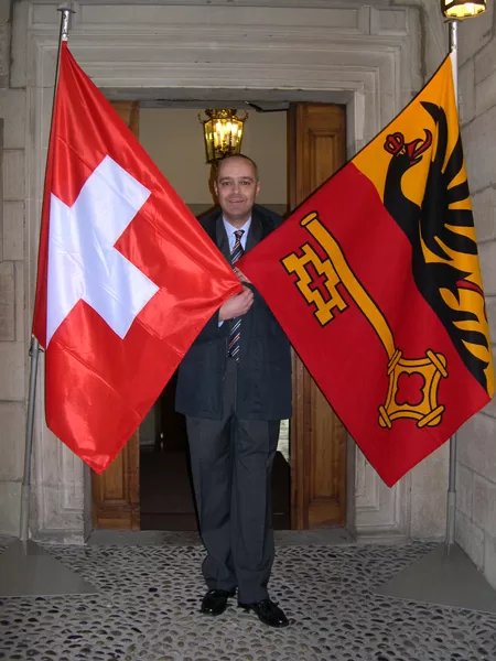 My Swiss naturalization day, Geneva, Switzerland, 19.04.2004